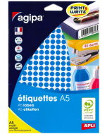 Photo pastilles adhésives Bleues - 8 mm - Bleu 114302