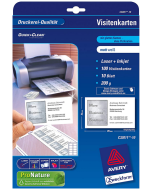 Photo Carte de visite blanche - 200 g - 85 x 54 mm AVERY Quick et Clean