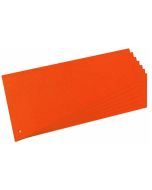 Photo Intercalaires trapèze en carton - 230 x 120 mm - Orange : HERLITZ Lot de 100 réf. 10838498