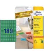 photo Mini-Étiquettes - 25,4 x 10 mm - Vert AVERY
