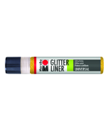 Photo MARABU Glitter-Liner 18030009519 : Peinture pour textile - Jaune brillant