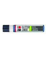 Photo MARABU Glitter-Liner 18030009594 : Peinture pour textile - Saphir brillant