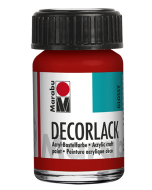 Photo MARABU : Vernis acrylique - Decorlack - 15 ml - Rouge cerise