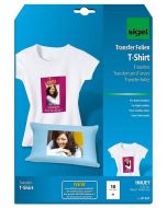 SIGEL  : Lot de 10 films transfert tee shirts - Blanc   IP651