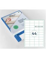 Étiquettes adhésives - 48,5 x 25,4 mm RILLPRINT Lot de 4400