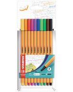 STABILO Lot de 10 stylos-feutres - Fineliner point 88