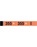TICKETS VESTIAIRES Carnet de 50 coupons Orange ELVE 265