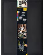 Ardoise murale - Cadre en bois couleur noir - 600 x 800 mm SECURIT Universal Image