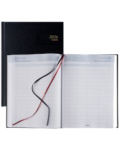 Agenda Journalier 2026 - 210 x 290 mm - 1 jour sur 2 pages BREPOLS Bremax 002