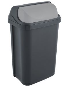 Poubelle avec couvercle - 25 litres - Graphite/Gris KEEEPER Rasmus