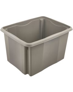 Boîte de rangement Eco-line - 30 litres - Gris pierre : KEEEPER Emil Eco