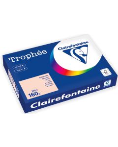 Ramette de papier de 250 feuilles A3 160g - Saumon : CLAIREFONTAINE Trophée Modèle