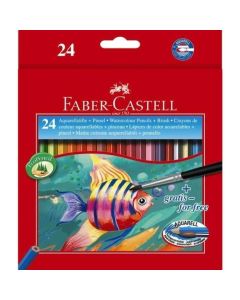 Etui de 24 Crayons de couleur aquarellables : FABER-CASTELL Kinder-Aquarell (114425)