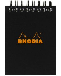 Bloc-notes quadrillé à spirale - Couverture Orange - 75 x 105 mm A7 RHODIA 