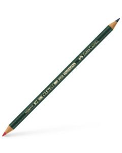 Crayon à 2 mines - Rouge / Bleu : FABER CASTELL Visuel