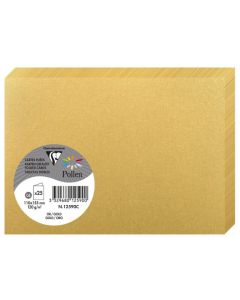 Cartes double en papier - 110 x 155 mm - Or POLLEN Lot de 25