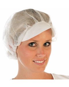 Charlotte de protection Light avec visière - Usage unique -  Blanc HYGONORM Lot de 100