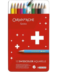 Étui de 12 Crayons de couleurs Swisscolor - Assortiment : CARAN D'ACHE Image