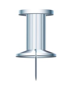 Exacompta : Boite de 25 Punaises - Cristal Push Pins 14712E