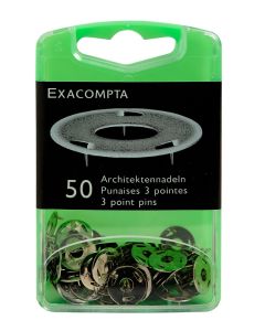 Boite de 50 punaises - Nickelé Exacompta 14761E