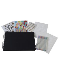 Album photos à spirales avec Kit de Scrapbooking - 320 x 220 mm : EXACOMPTA Scrap-Addict image