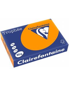 Ramette de papier Trophée de 500 feuilles A4 - Orange vif : CLAIREFONTAINE Visuel