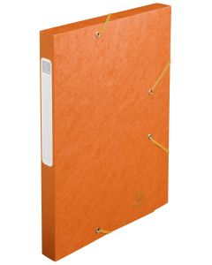 Boîte de classement Cartobox Dos 25 mm Orange : EXACOMPTA