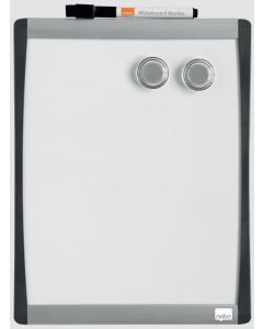Tableau blanc magnétique avec cadre incurvé - 215 x 280 mm : NOBO image