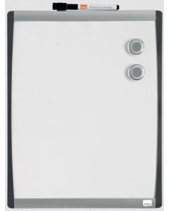 Tableau blanc magnétique avec cadre incurvé - 280 x 335 mm : NOBO image