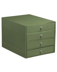 Module de classement 4 tiroirs - Simili-cuir Noir RHODIA