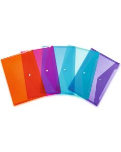Pochette enveloppe A4 à bouton-pression - Assortiment HERMA