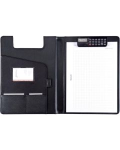 Serviette-écritoire avec calculatrice en simili-cuir BRESICA : ALASSIO