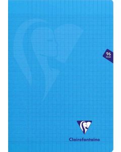 Cahier A4 - 96 pages - Grands Carreaux - Bleu CLAIREFONTAINE Mimesys