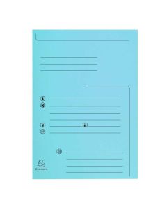 Chemises rigides imprimées Bleu clair 334006E Exacompta