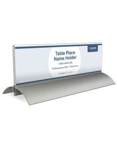 Chevalet de table - Porte-nom avec socle en aluminium - 210 x 61 mm : EUROPEL image