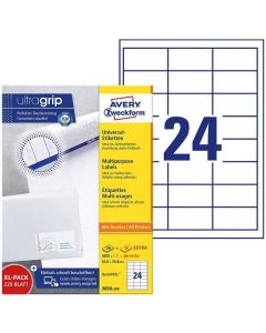 Photo Étiquettes adhésives ProNature 64,6 x 33,8 mm AVERY 3658