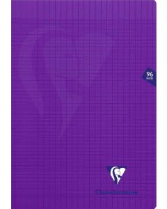 Cahier A4 - 96 pages - Grands Carreaux - Violet CLAIREFONTAINE Mimesys