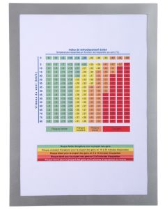 Pochette d'affichage magnétique - A4 - Argent EXACOMPTA Exemple
