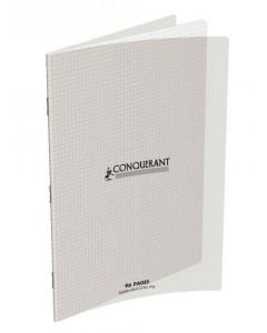 Cahier 96 pages Petits carreaux - 21 x 29,7 cm - Polypro Incolore CONQUERANT