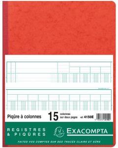 EXACOMPTA 4150E Registre de 15 colonnes 320 x 250 mm