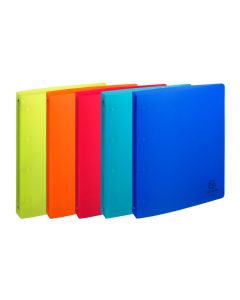 Exacompta 51377E Linicolor : Classeur souple Assortiment - 4 anneaux
