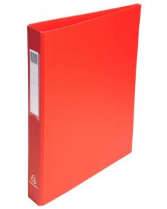 Classeur rembordé 4 anneaux en PP - Rouge EXACOMPTA Image