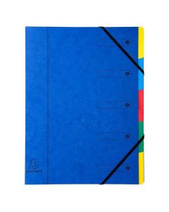 5205E EXACOMPTA  : Trieurs avec élastiques  Bleu