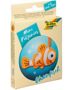 Kit de couture en feutrine pour fabriquer un Porte-clé - Poisson Clown : FOLIA Filzinies Image