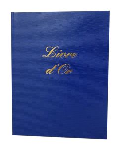 ELVE : Livre d'or Classique - 220 x 170 mm Registre Bleu 53001