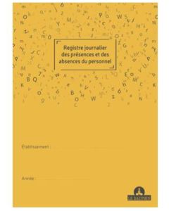 Registre Pointage de Présences et Absences LE DAUPHIN 53935D
