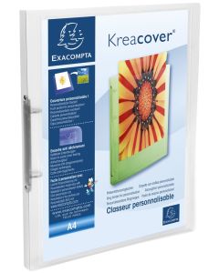 EXACOMPTA Classeur personnalisable Kreacover, A4 Maxi, rouge