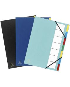 Trieur avec élastiques - Assortiment - 7 compartiments EXACOMPTA Ordonator