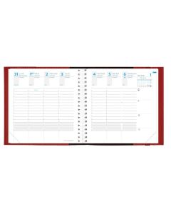 Agenda Semainier 2026 - 160 x 160 mm - Noir QUO VADIS Time et Life Medium