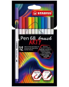 Stylo-feutre Pen 68 Brush Arty STABILO Lot de 12
